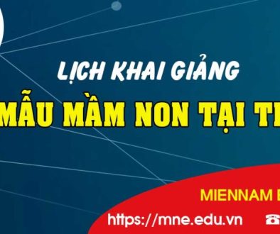 Lịch Khai giảng Bảo mẫu mầm non tại TPHCM
